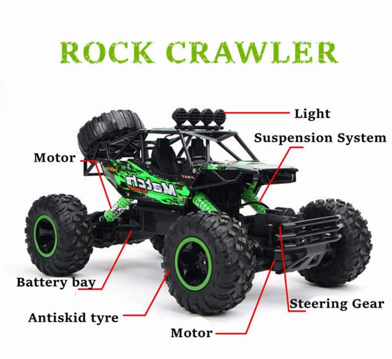 4WD RC מכונית שטח על שלט רחוק