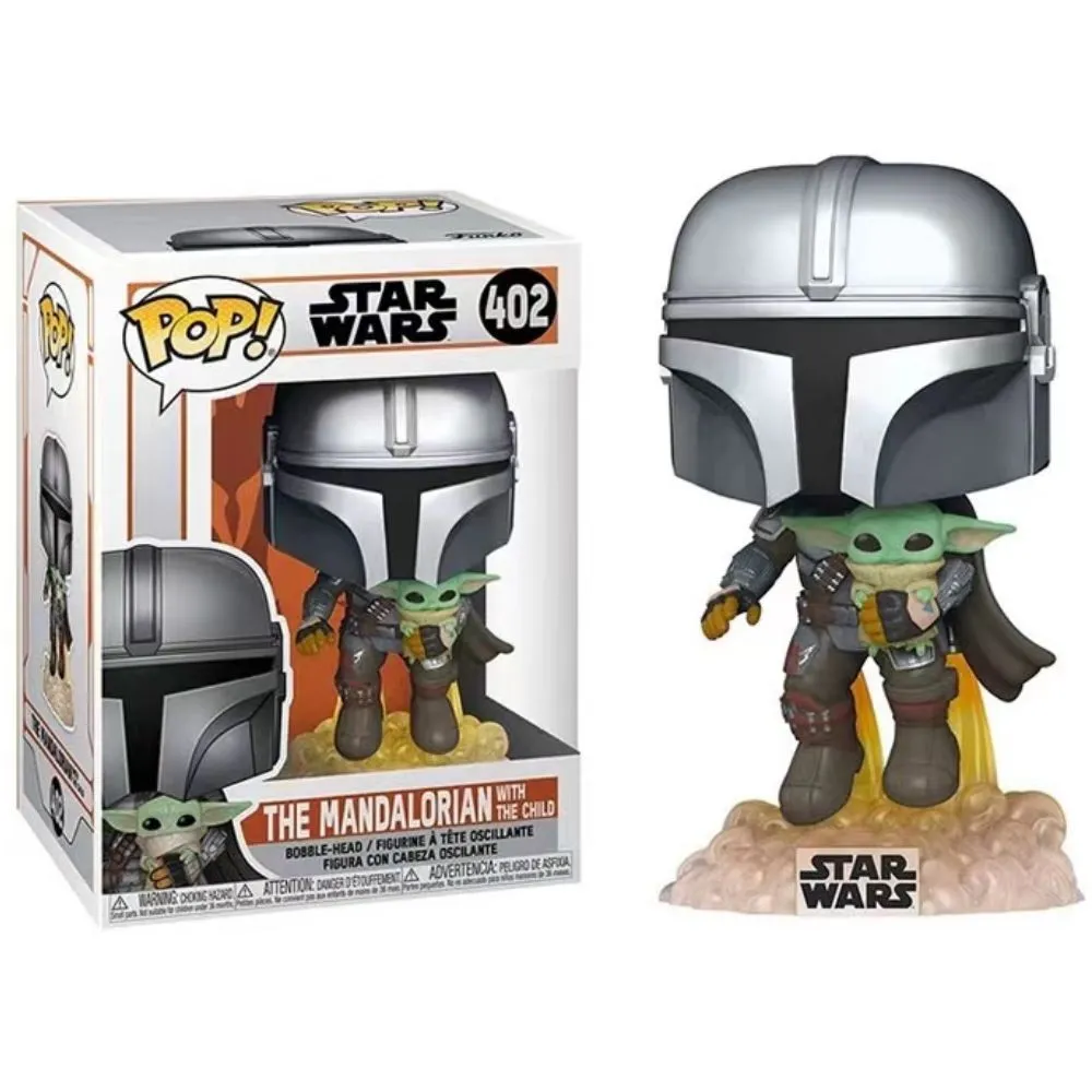 funko POP Star Wars Mandalorian Yoda Baby Handmade # 402 Vinyl Action Figures Model Doll Toy Birthday Gift