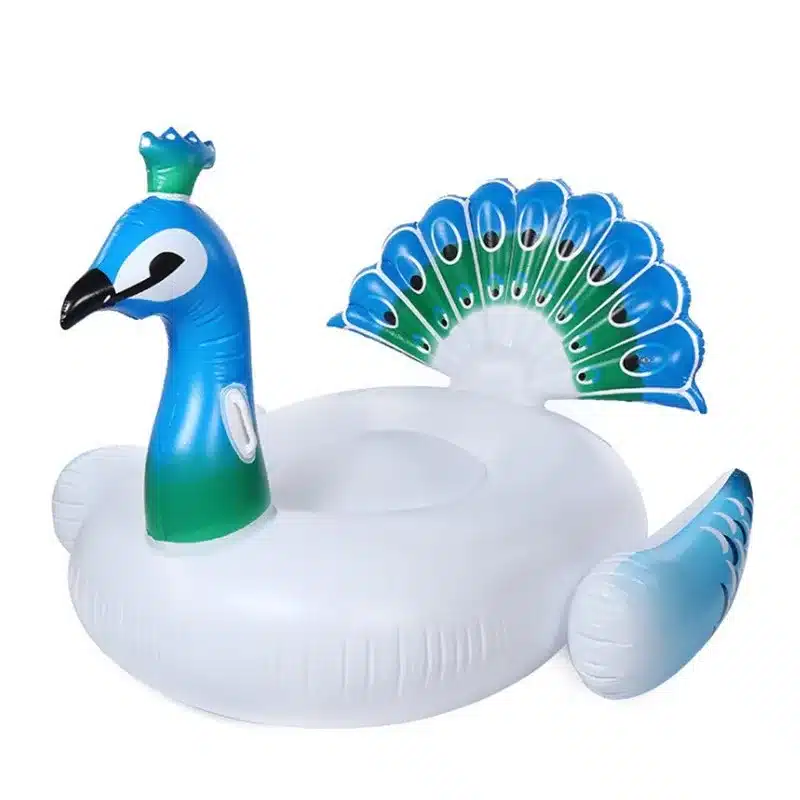 Inflatable Floating Mattress in Peacock Design