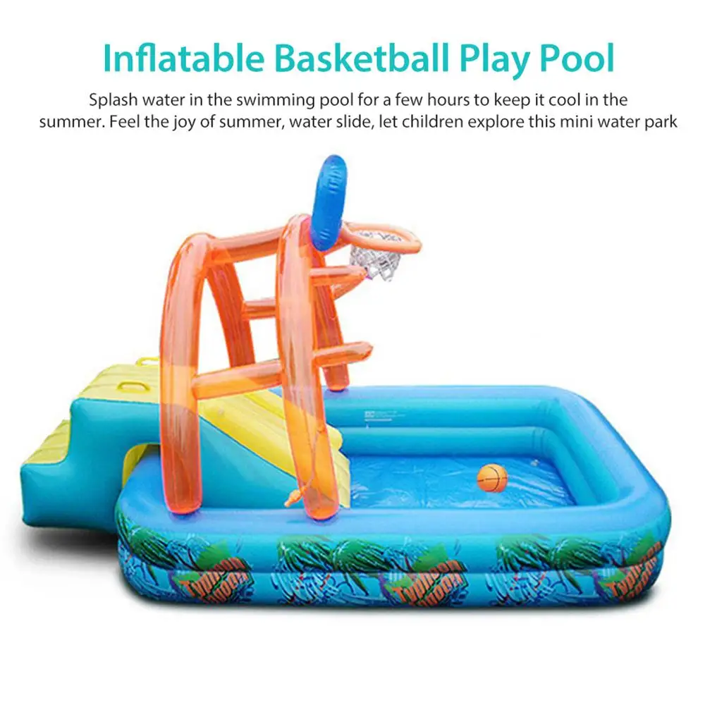 Inflatable basketball pool for children