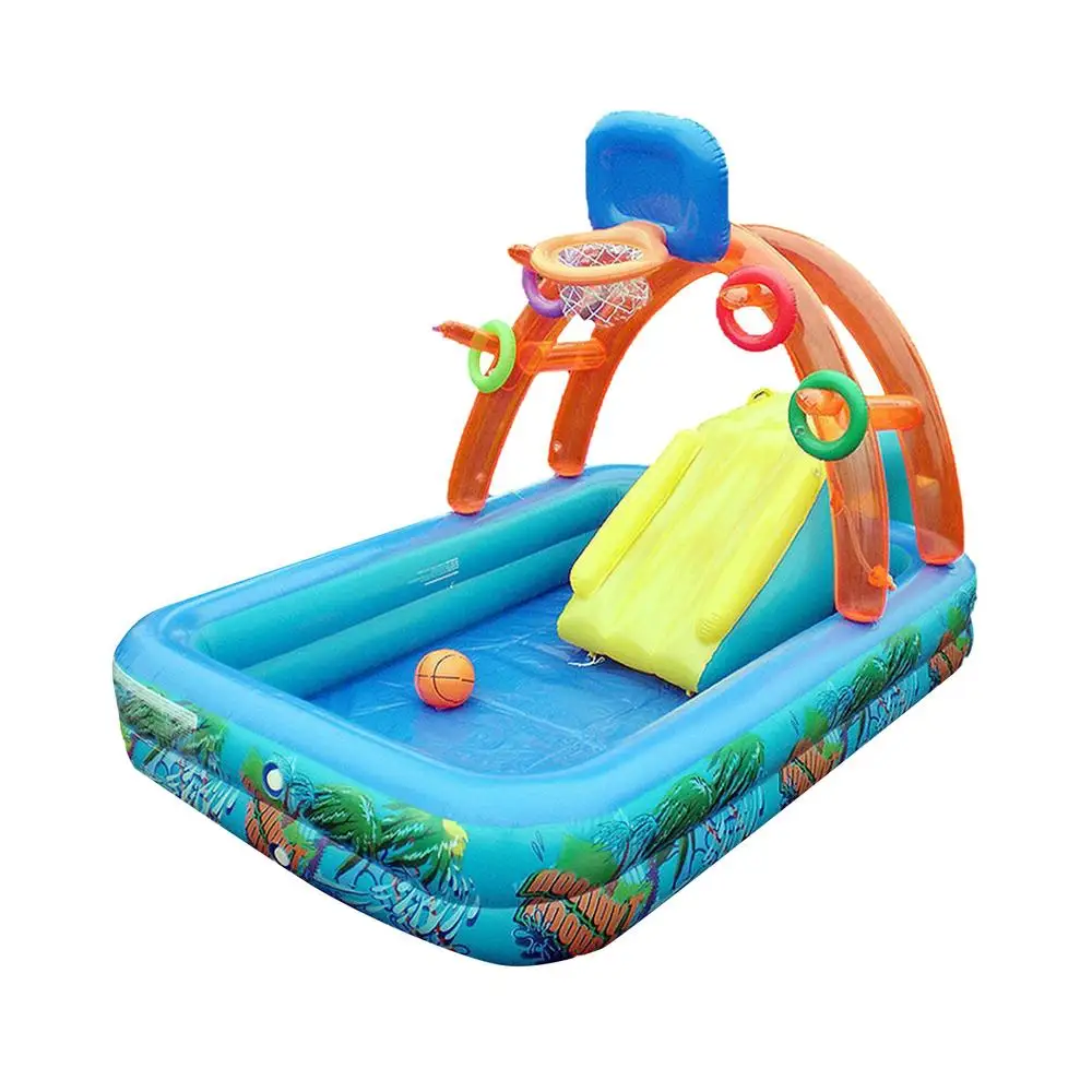 Inflatable basketball pool for children