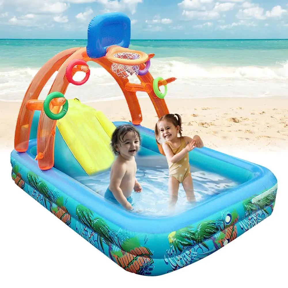 Inflatable basketball pool for children