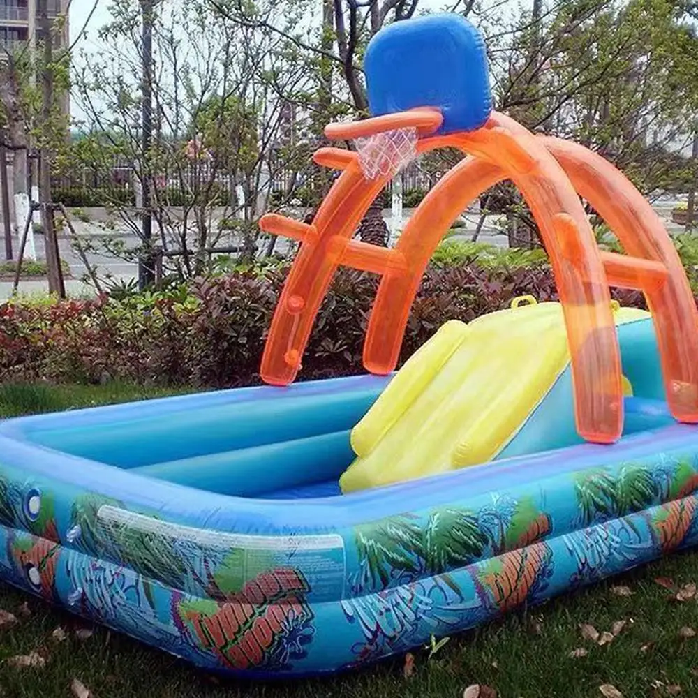 Inflatable basketball pool for children