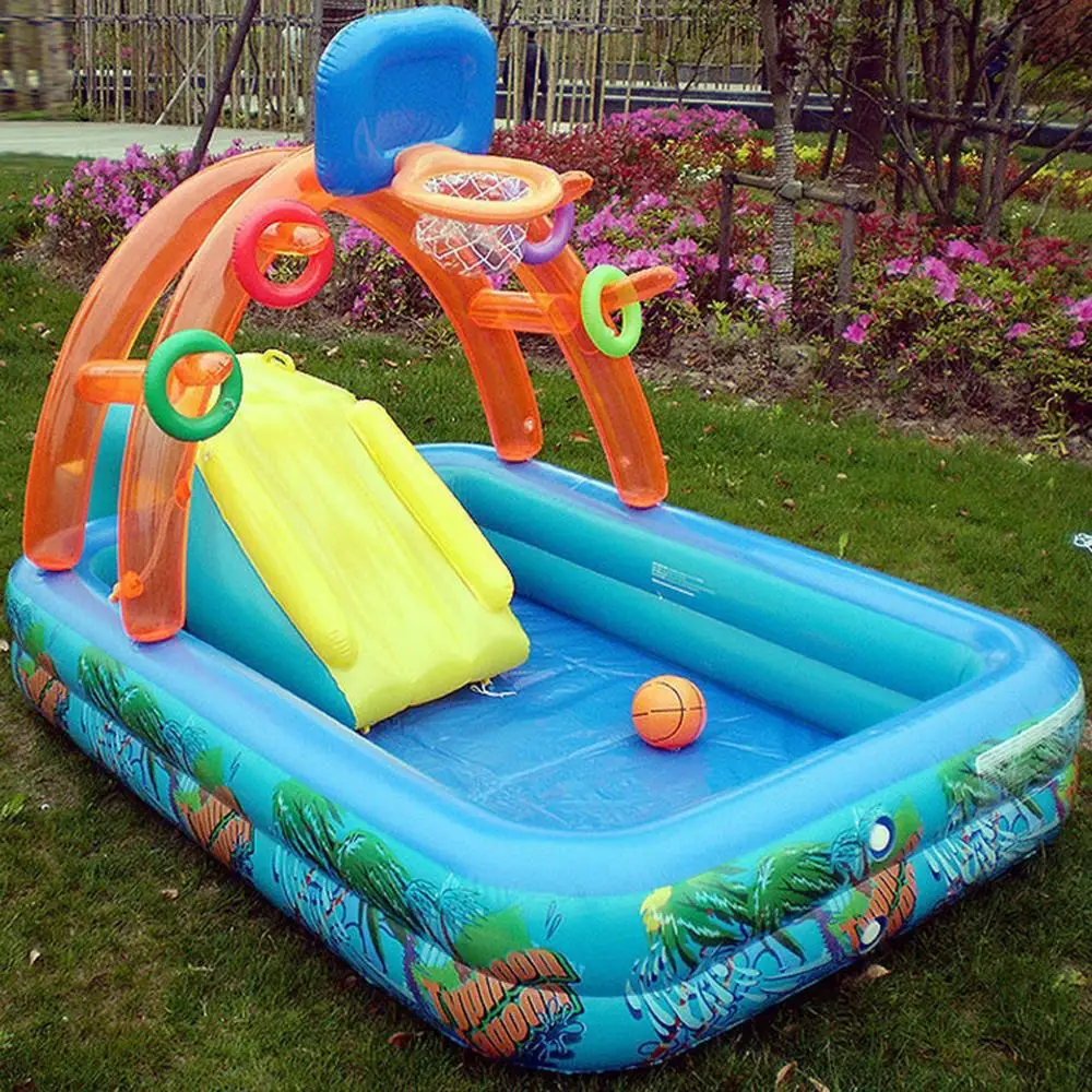 Inflatable basketball pool for children