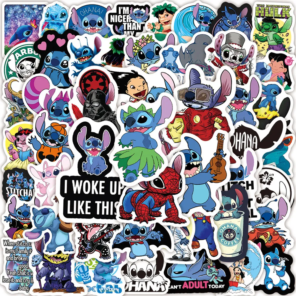 Disney Stitch and Lilo Stickers - 50/100 Units