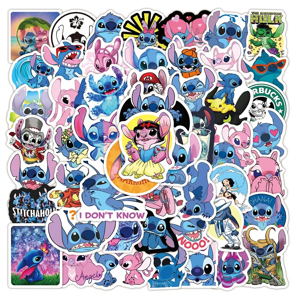 Disney Stitch and Lilo Stickers - 50/100 Units