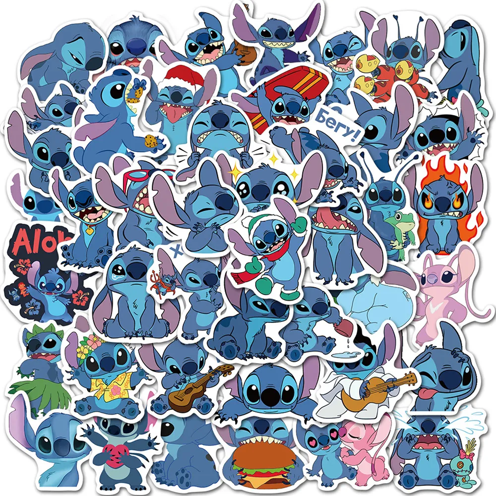 Disney Stitch and Lilo Stickers - 50/100 Units