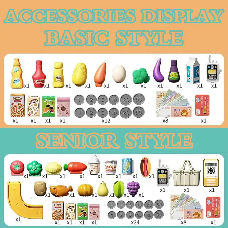 Toy Cash Register for Kids with Credit and Scale