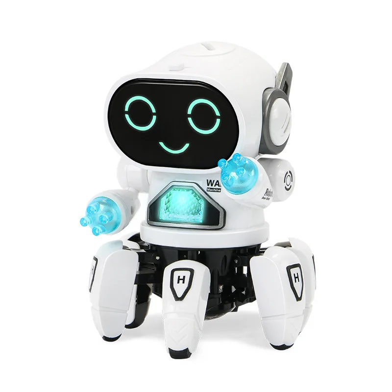 Smart Dancing Robot with Six Claws and LEDs