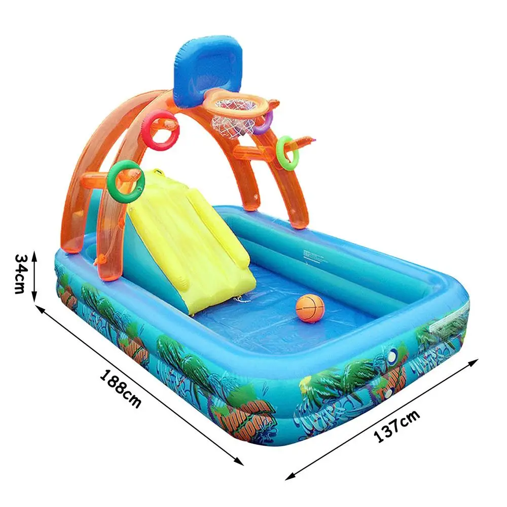 Inflatable basketball pool for children