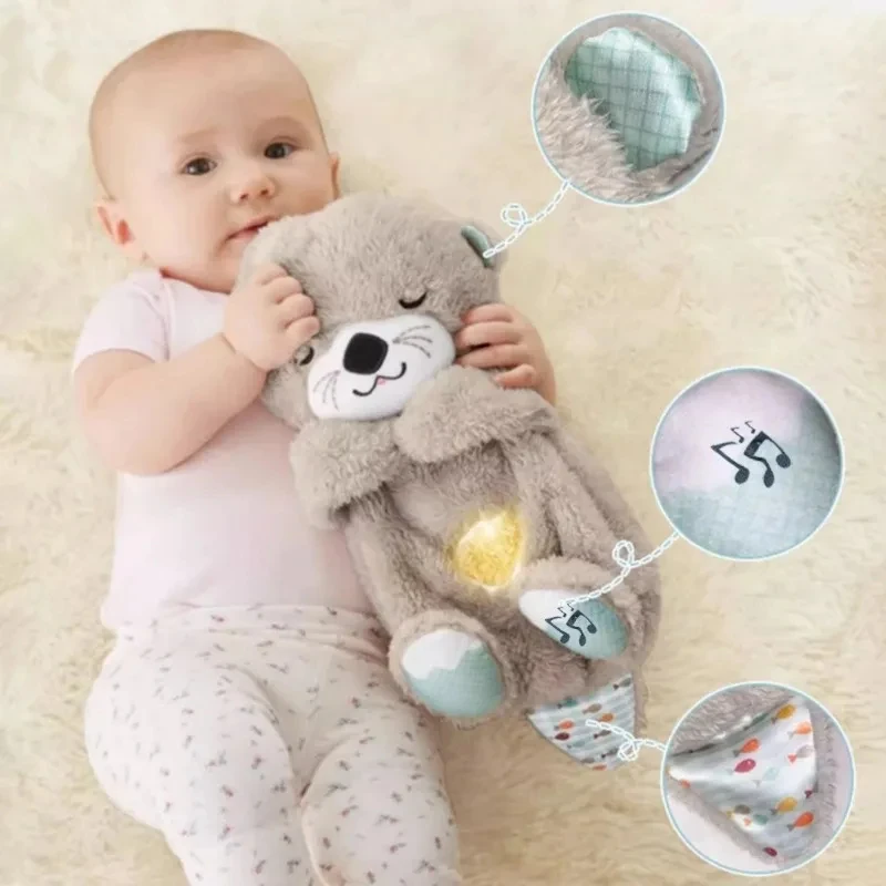 Breathing Teddy Bear Plush Toy With Soothing Music