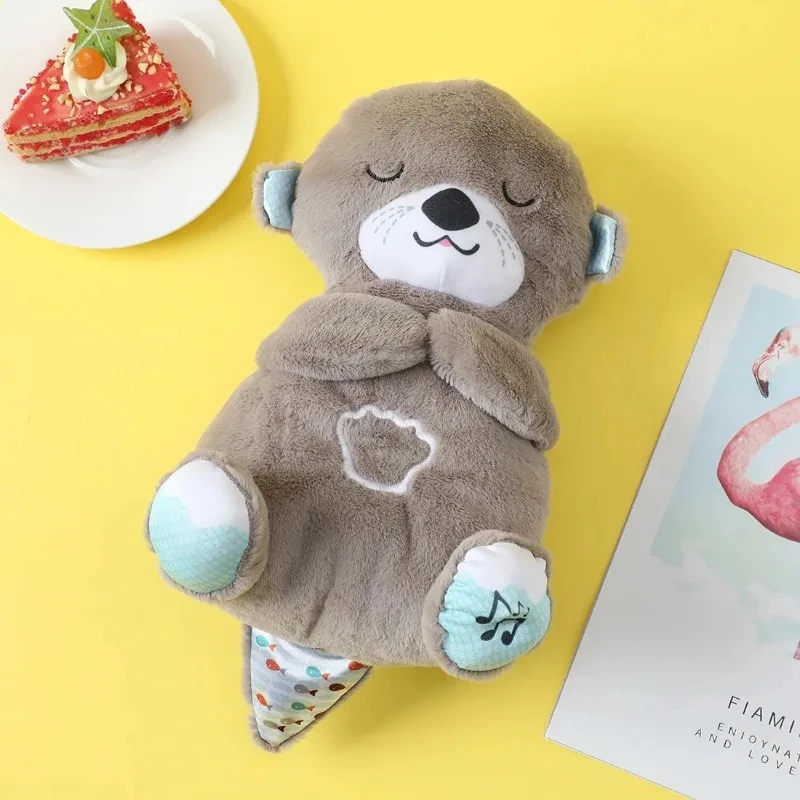 Breathing Teddy Bear Plush Toy With Soothing Music