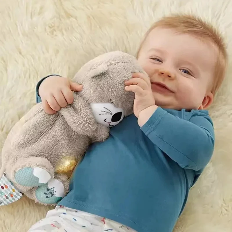 Breathing Teddy Bear Plush Toy With Soothing Music