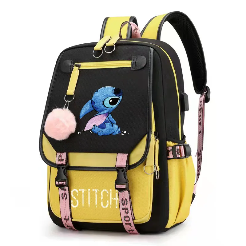 Lilo & Stitch Backpack with Built-in Phone Charging Port