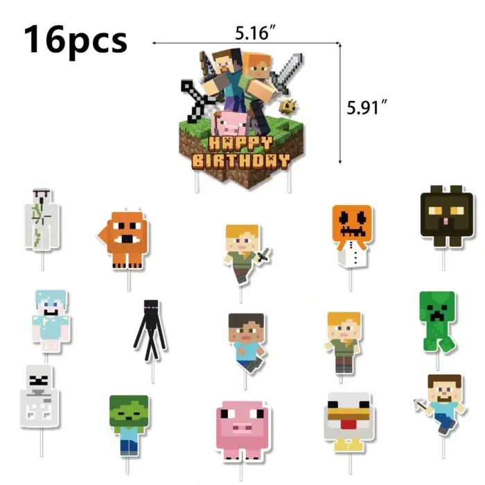 Accessoires Anniversaire Minecraft