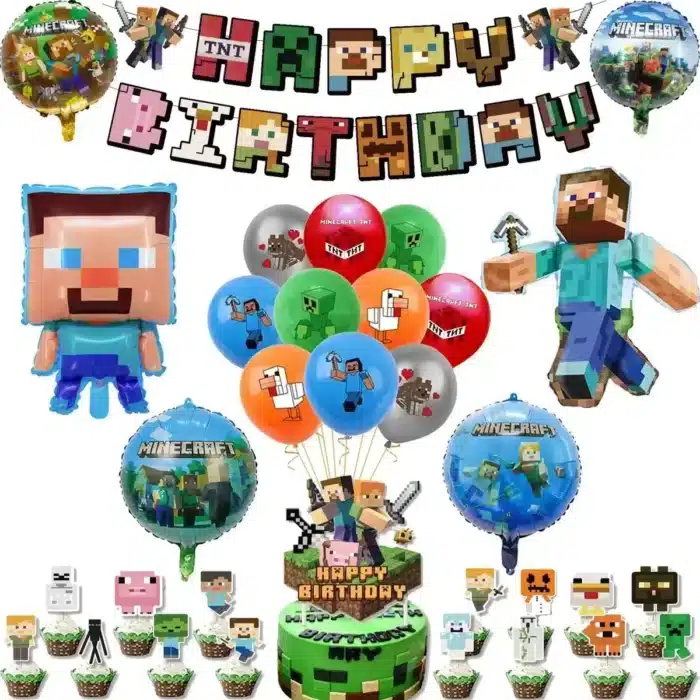 Accessoires Anniversaire Minecraft