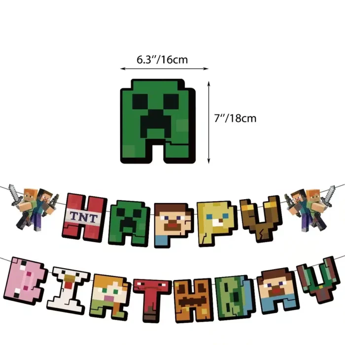 Accessoires Anniversaire Minecraft