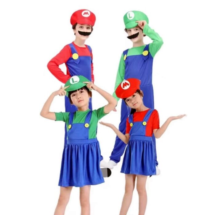 Costumes de Super Mario et Luigi   Enfants/Hommes/Femmes