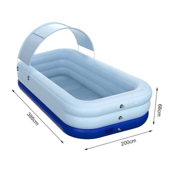 Piscine Familiale Gonflable Géante 380cm   Piscine Automatique Gonflable