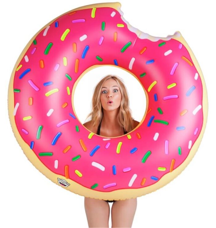 Flotador de Piscina en Forma de Donut Inflable