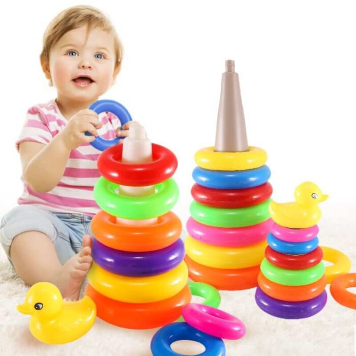 Torre de Anillos Apilables Juguete para Bebés   Juguete Educativo