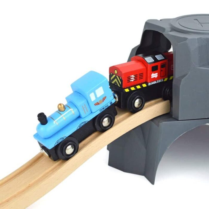 Jouet de Train Magnétique en Bois pour Enfants